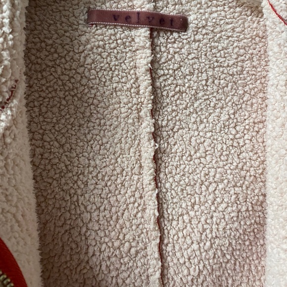 Velvet Women’s Red Fleece Jacket - Picture 3 of 4